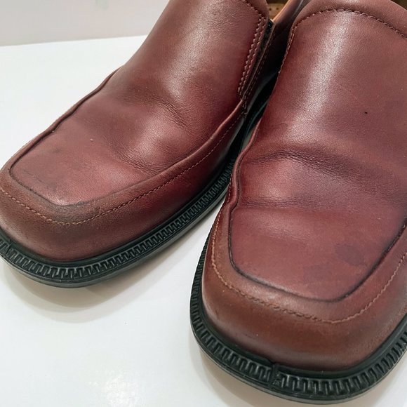 Ecco Arlanda Brown Leather Apron Toe Slip On Loafers Men\'s Size: 42 = 8/8.5 main image 7